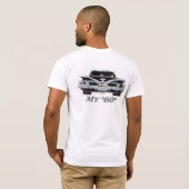 Mannen White T-Shirt, 1960 Chevrolet Bel-Air Sedan T-shirt (Achterkant volledig)