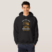 Mannen wiellader fietser graafmachine civiele cons hoodie (Voorkant volledig)