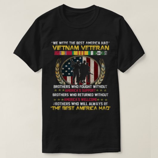 Mannen wij waren het beste Amerika met Vietnam-vet T-shirt (Design voorkant)