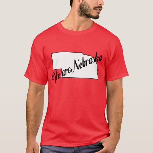 Mannen wij zijn Nebraska Husker Pride T Shirt (Voorkant)