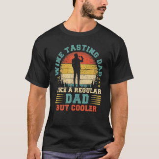 Mannen wijn die pap als een gewone pap-wijn test t-shirt