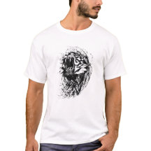 Mannen Wild Cat T-shirt