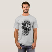 Mannen Wild Cat T-shirt (Voorkant volledig)