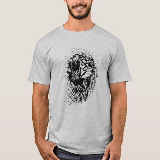 Mannen Wild Cat T-shirt (Voorkant)