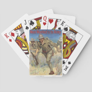 Mannen wilden de WWI van het leger Pokerkaarten