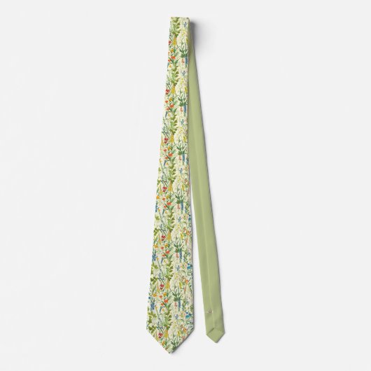 Mannen Wildflower Bloemen Bruiloft Stropdas bruide (Voorkant)