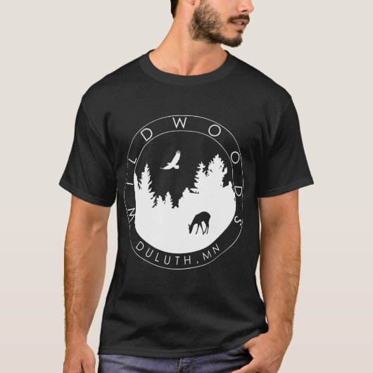 Mannen Wildwoods Logo T (donkere kleuren) T-shirt (Voorkant)
