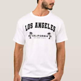Mannen Wit Los Angeles, Californië, Golden State T-shirt