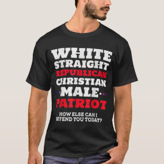 Mannen wit recht republikeins Christelijk mannelij T-shirt