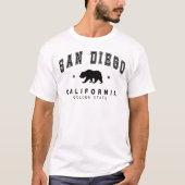 Mannen wit San Diego - Grizzly Beer Design T-shirt (Voorkant)