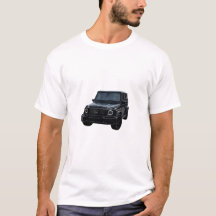 Mannen-wit T-shirt met G-Klasse Car Print – A Sty