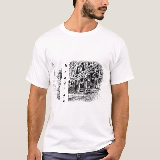 mannen witte T-shirt (Voorkant)
