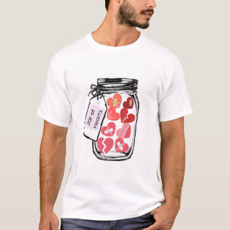 Mannen witte Tshirt Jar of Hearts