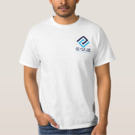 Mannen Witte Waarde T-Shirt met de Logo van het Be
