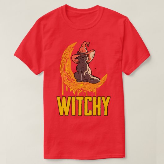 Mannen Witte Witches Broom Witch Bells W T-shirt (Design voorkant)
