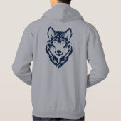 Mannen Wolf Hoodie (Achterkant)