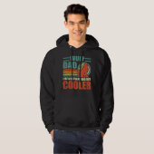 Mannen wolf vader als een gewone vader, maar koele hoodie (Voorkant volledig)