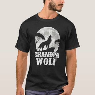 Mannen wolven die naar de moonopa zwemmen t-shirt