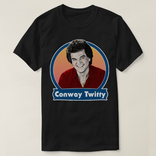 Mannen Womens Conway Retro Twitty Style Design Fun T-shirt (Design voorkant)