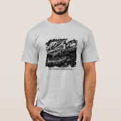 Mannen Woodblock Logo T-Shirt - Grijs (Voorkant)