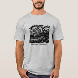 Mannen Woodblock Logo T-Shirt - Grijs