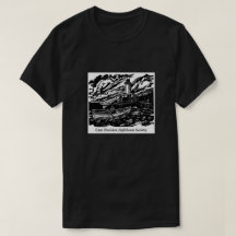 Mannen Woodblock Logo T-Shirt - Zwart