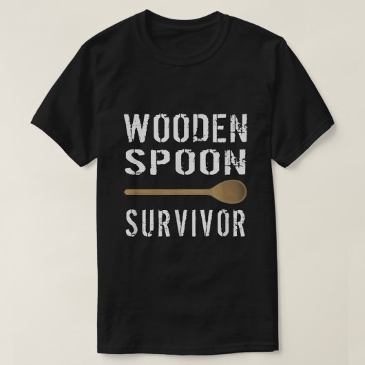 Mannen Wooden Spoon Survivor T Shirt2894 T-shirt (Design voorkant)