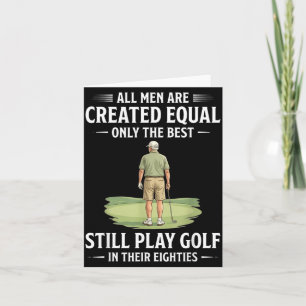 Mannen worden gelijk geschapen Golf spelen in de t Kaart