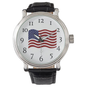 Mannen Wrist Watch - Amerikaanse vlag Horloge