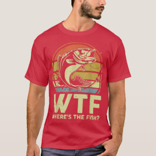 Mannen wtf waar de visvaders dag cadeau Vist T-shirt