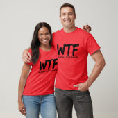 Mannen WTF Whitetails Taste Fantastic T-Shirt (Unisex)