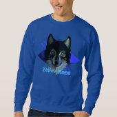 Mannen Yellowstone Wolf Sweatshirt (Voorkant)