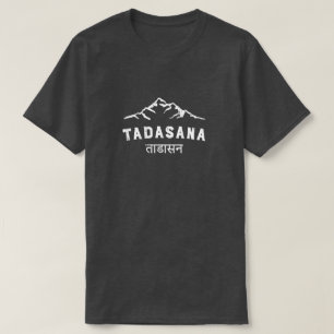 Mannen Yoga Tadasana Graphic T-shirt