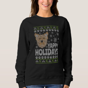 Mannen Yorkie Ugly Christmas Yorkshire Terrier Trui