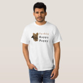 Mannen Yorkshire Terrier Hond T-shirt (Voorkant volledig)