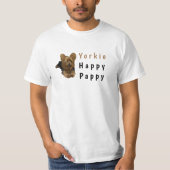 Mannen Yorkshire Terrier Hond T-shirt (Voorkant)