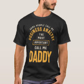 Mannen zakenanalist en papa t-shirt (Voorkant)