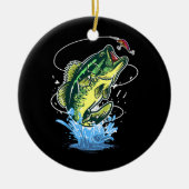 Mannen zeebaars Vist vis Keramisch Ornament (Voorkant)
