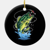 Mannen zeebaars Vist vis Keramisch Ornament (Achterkant)