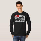 Mannen Zero Days zonder een papa grap T-shirt (Voorkant volledig)