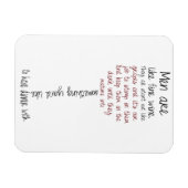 Mannen zijn als fijne Wine Quote Magnet Magneet (Horizontaal)