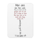 Mannen zijn als fijne Wine Quote Magnet Magneet (Verticaal)