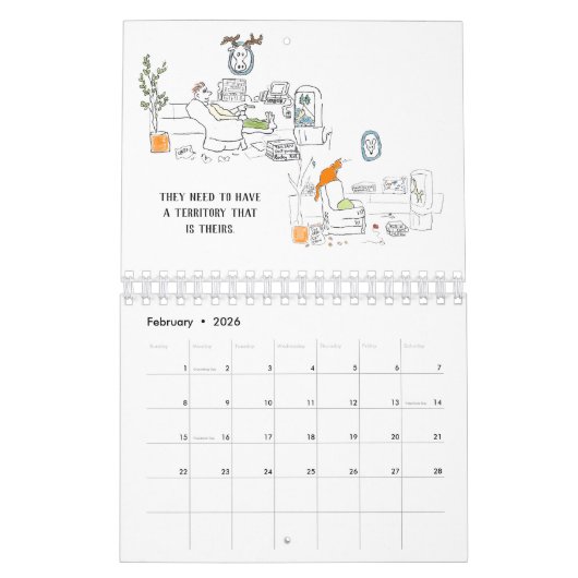 Mannen zijn als katten kalender-kleine kalender (Feb 2026)