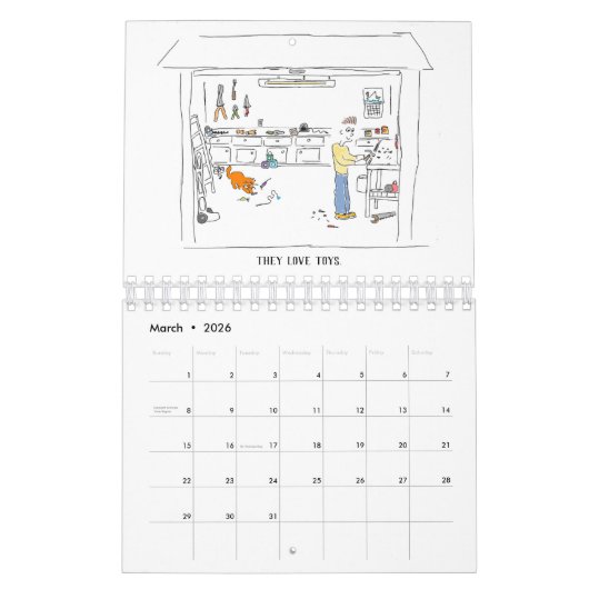 Mannen zijn als katten kalender-kleine kalender (Mar 2026)