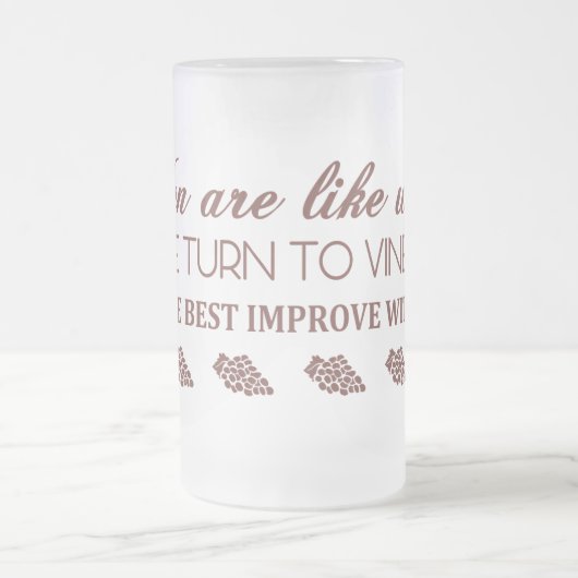 MANNEN ZIJN ALS WIJN... MATGLAS BIERPUL (Center)