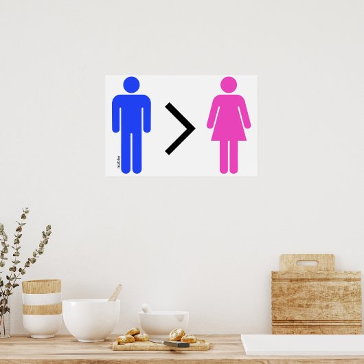 Mannen zijn beter dan het Poster van vrouwen (Keuken)