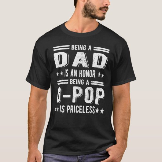 Mannen zijn een G-Pop opa Beste G-Pop opa  T-shirt (Voorkant)