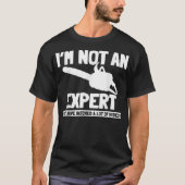 Mannen zijn geen expert, maar ze hebben video's ge t-shirt (Voorkant)