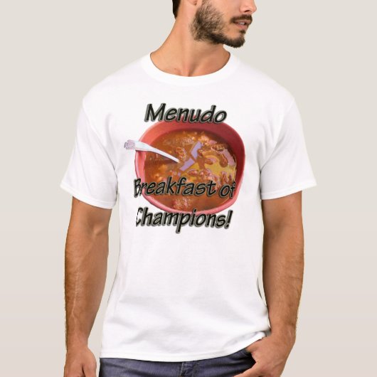 Mannen zijn geen Shirt - Menudo Breakfast van Cham (Voorkant)
