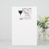 Mannen zijn net als fijne wijn. briefpapier (Staand voorkant)